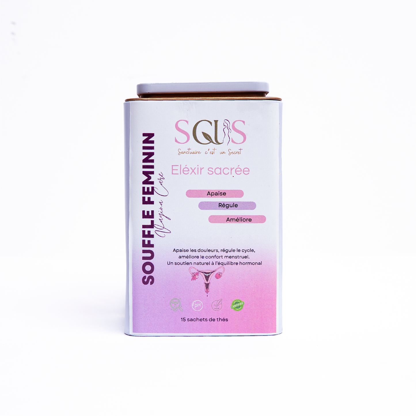 Tisane Souffle Féminin Thé détox hygiène intime - Anti douleurs