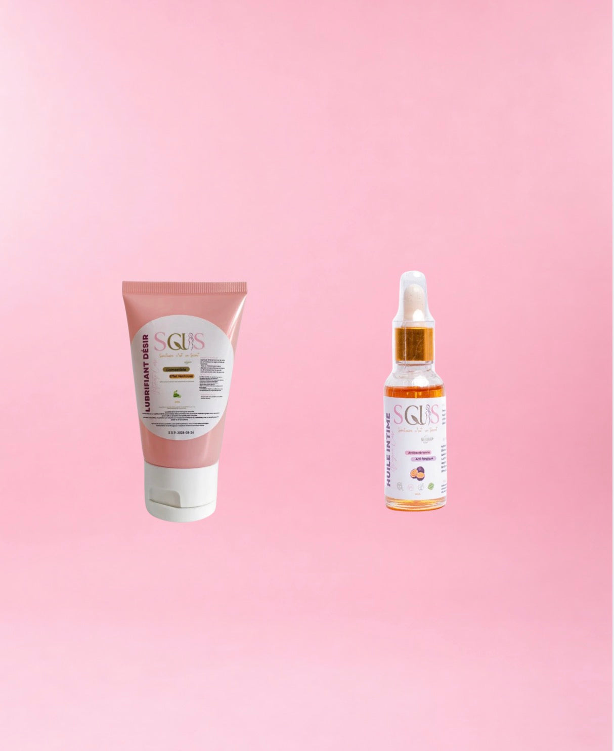 🔥 DUO PLAISIR INTENSE — Huile Intime + Lubrifiant Mentholé