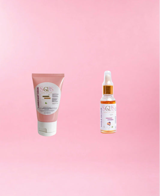 🔥 DUO PLAISIR INTENSE — Huile Intime + Lubrifiant Mentholé